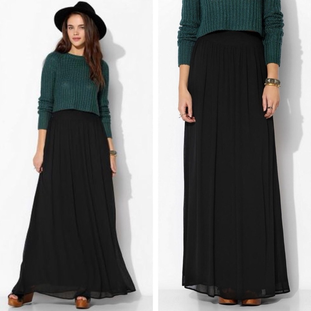 Urban Outfitters Black Maxi Skirt